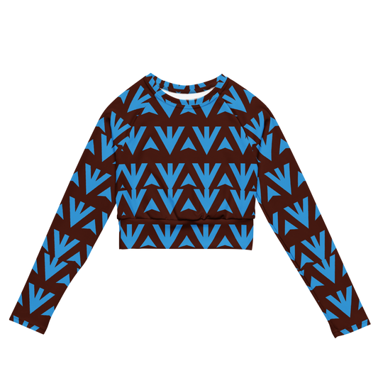 GeoLoom Long Sleeve Crop Top